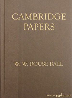 [Gutenberg 54023] • Cambridge Papers